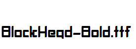 blockheadboldttf字体下载