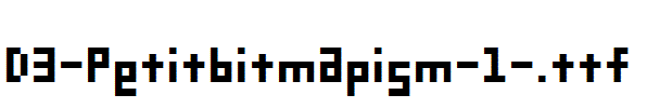 D3-Petitbitmapism-1-.ttf字体下载