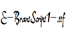 E-BrantScript1-.ttf字体下载