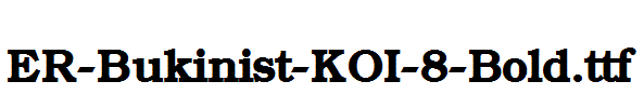 ER-Bukinist-KOI-8-Bold.ttf字体下载