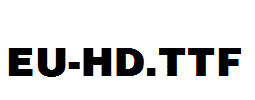 EU-HD.ttf字体下载