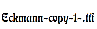 Eckmann-copy-1-.ttf字体下载