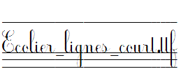 Ecolier_lignes_court.ttf字体下载