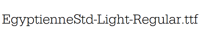EgyptienneStd-Light-Regular.ttf字体下载