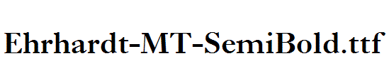 Ehrhardt-MT-SemiBold.ttf字体下载