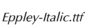 Eppley-Italic.ttf字体下载