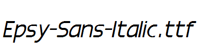 Epsy-Sans-Italic.ttf字体下载