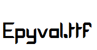 Epyval.ttf字体下载
