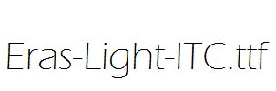 Eras-Light-ITC.ttf字体下载