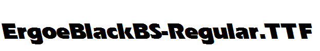 ErgoeBlackBS-Regular.ttf字体下载