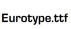 Eurotype.ttf字体下载