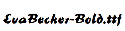 EvaBecker-Bold.ttf字体下载