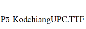 P5-KodchiangUPC.ttf字体下载