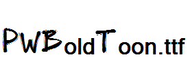 PWBoldToon.ttf字体下载