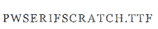 PWSerifScratch.ttf字体下载