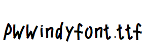 PWWindyfont.ttf字体下载