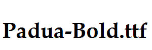 Padua-Bold.ttf字体下载