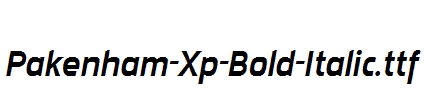 Pakenham-Xp-Bold-Italic.ttf字体下载