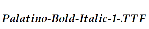 Palatino-Bold-Italic-1-.ttf字体下载