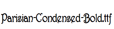 Parisian-Condensed-Bold.ttf字体下载