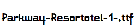 Parkway-Resortotel-1-.ttf字体下载