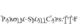 Parolm-SmallCaps.ttf字体下载