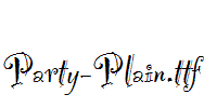 Party-Plain.ttf字体下载