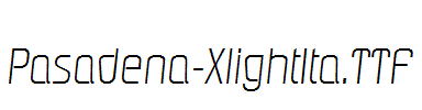 Pasadena-XlightIta.ttf字体下载