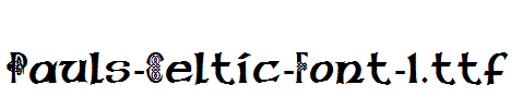 Pauls-Celtic-Font-1.ttf字体下载