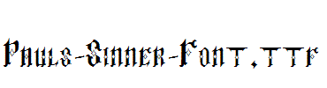 Pauls-Sinner-Font.ttf字体下载