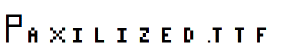 Paxilized.ttf字体下载