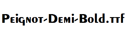 Peignot-Demi-Bold.ttf字体下载