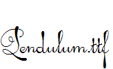 Pendulum.ttf字体下载