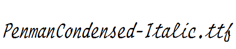 PenmanCondensed-Italic.ttf字体下载