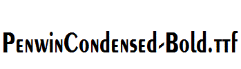 PenwinCondensed-Bold.ttf字体下载