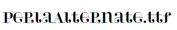 PerlaAlternate.ttf字体下载