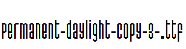 Permanent-daylight-copy-3-.ttf字体下载