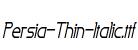 Persia-Thin-Italic.ttf字体下载