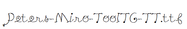 Peters-Miro-TooITC-TT.ttf字体下载