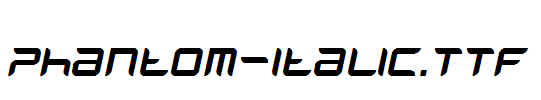 Phantom-Italic.ttf字体下载