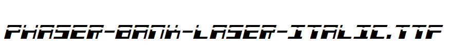 Phaser-Bank-Laser-Italic.ttf字体下载