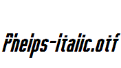 Phelps-Italic.otf字体下载