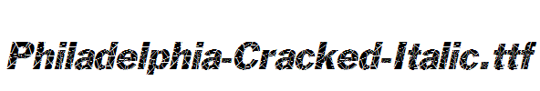 Philadelphia-Cracked-Italic.ttf字体下载