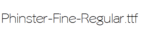 Phinster-Fine-Regular.ttf字体下载