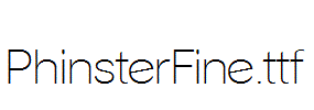 PhinsterFine.ttf字体下载