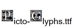 Picto-Glyphs.ttf字体下载