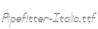 Pipefitter-Italic.ttf字体下载