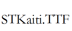 STKaiti.ttf字体下载